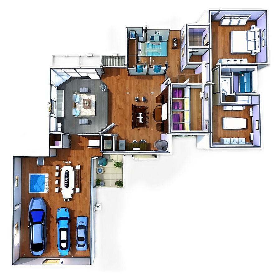 Modern Mansion Layout Png 25 PNG image