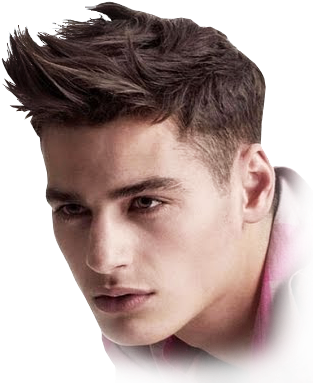 Modern Mens Hairstyle Trendy Look PNG image