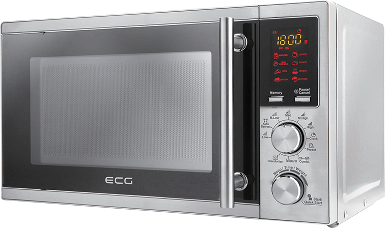 Modern Microwave Oven E C G Brand PNG image