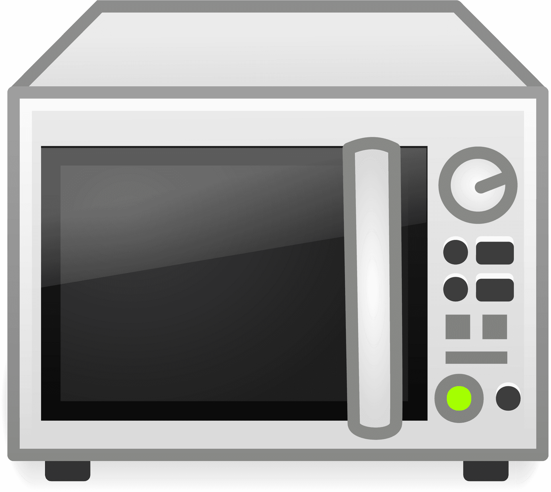 Modern Microwave Oven Vector PNG image