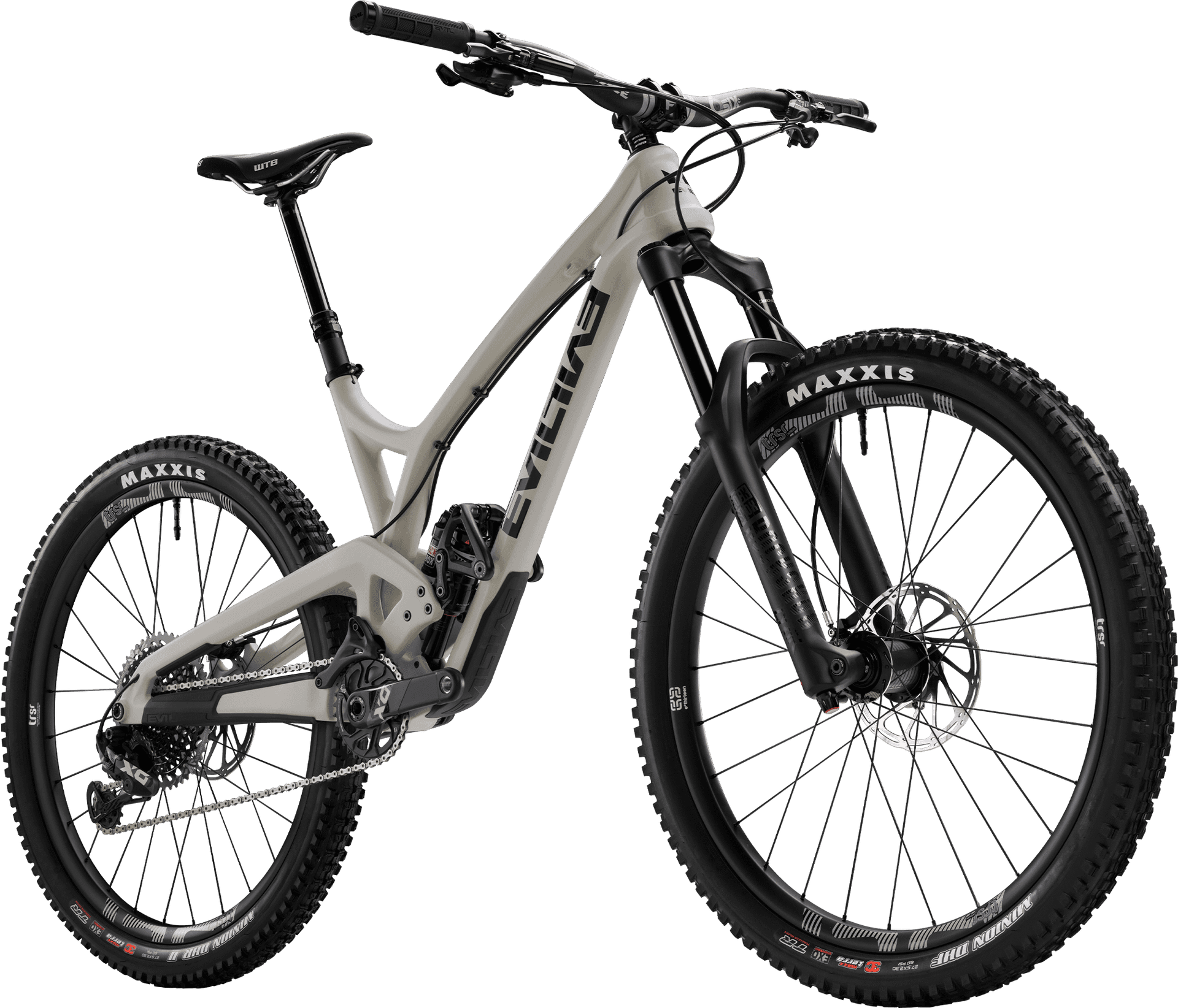 Modern Mountain Bike Profile View PNG image