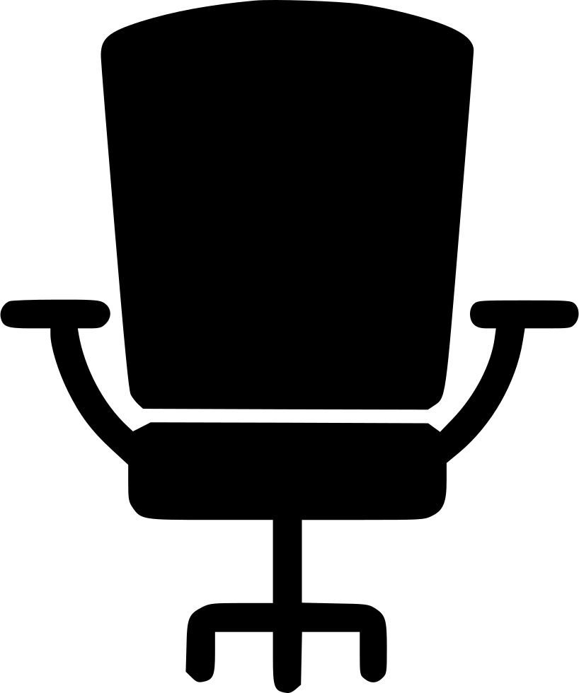 Modern Office Chair Silhouette PNG image