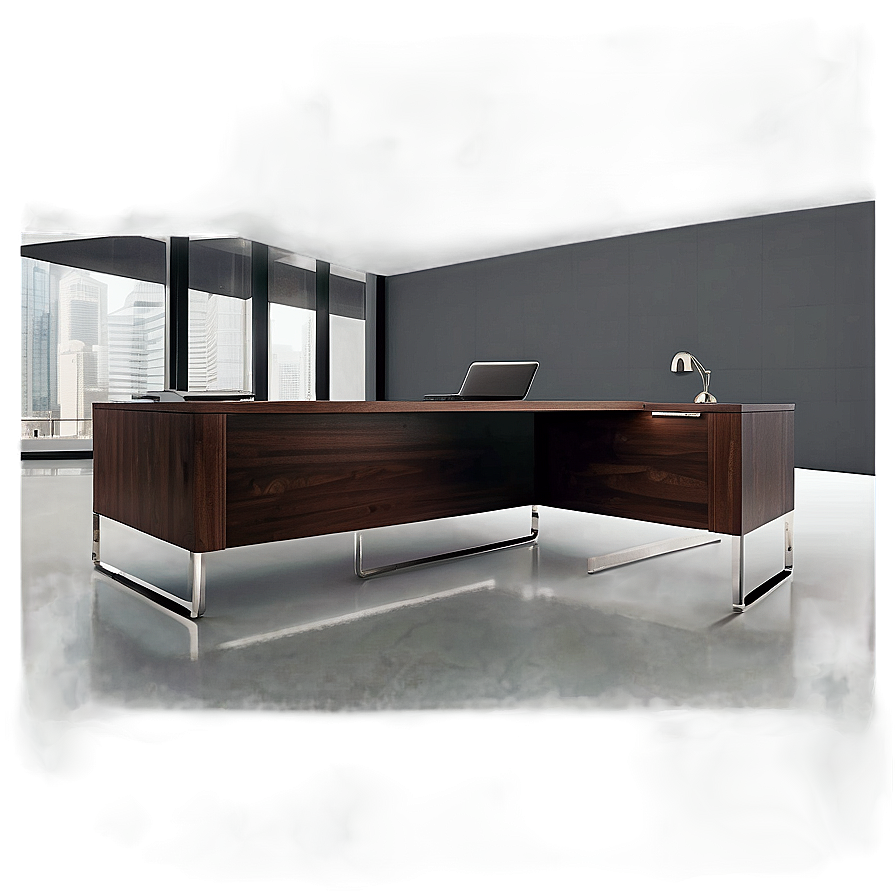 Modern Office Desk Png 06122024 PNG image