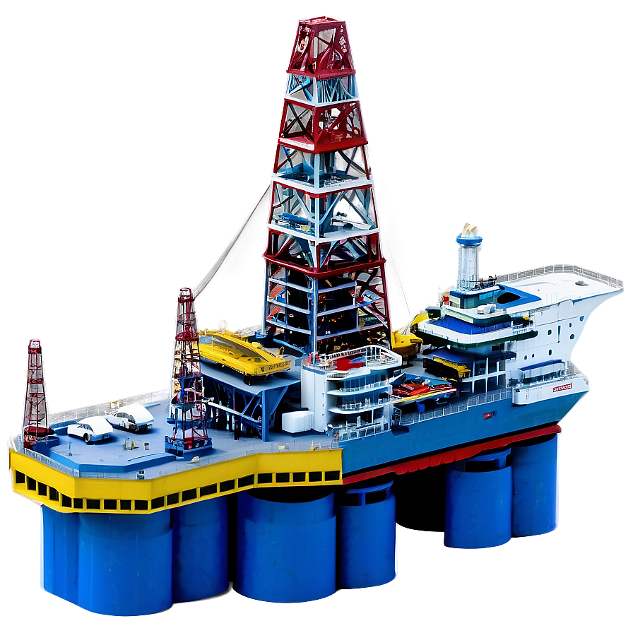 Modern Offshore Drilling Rig Png 06122024 PNG image