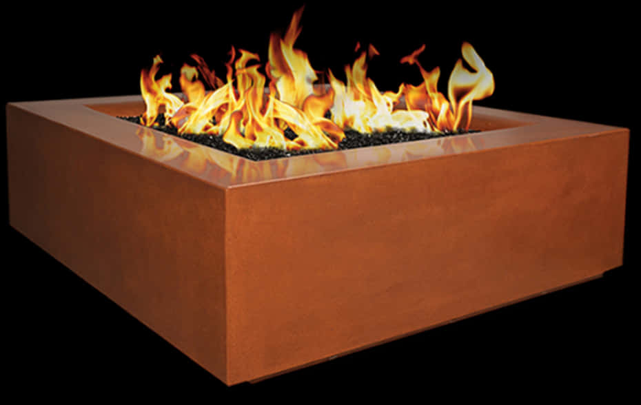 Modern Outdoor Fire Pit PNG image