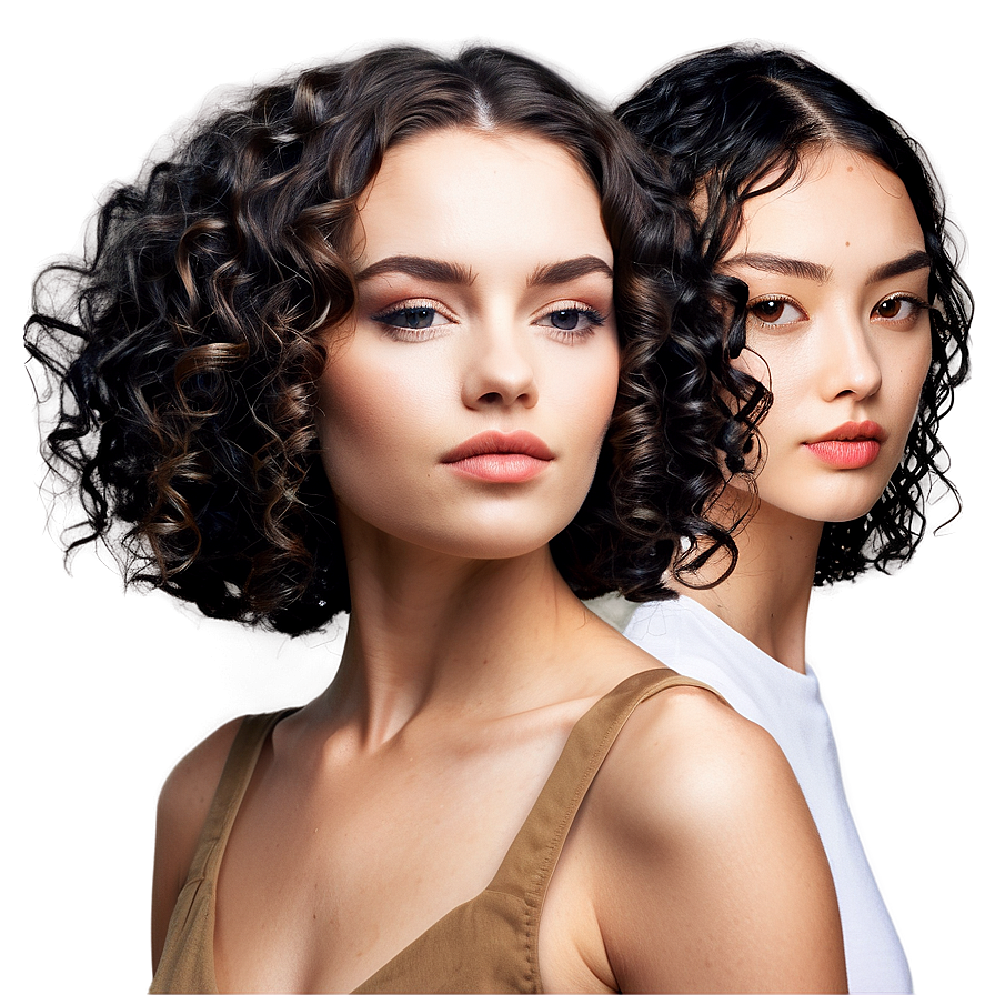 Modern Perm Hair Trends Png 06282024 PNG image