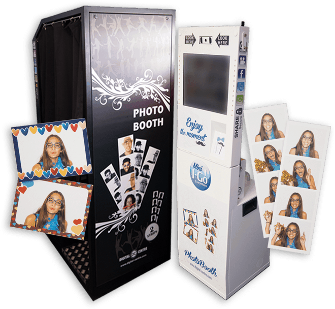 Modern Photo Booth Setup PNG image