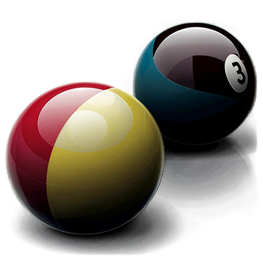 Modern Pool Ball Visual Png Lbk PNG image