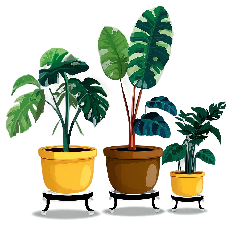 Modern Potted Plants Png 4 PNG image