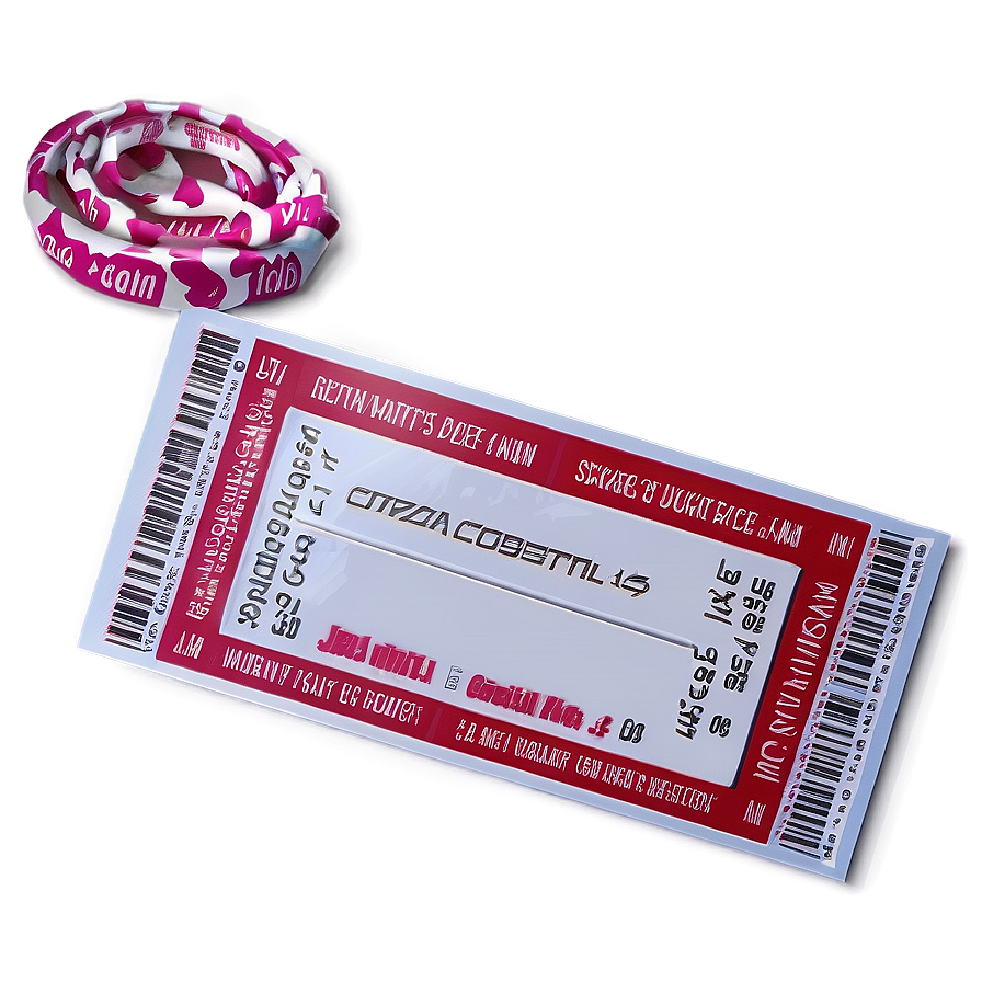 Modern Raffle Ticket Png 9 PNG image