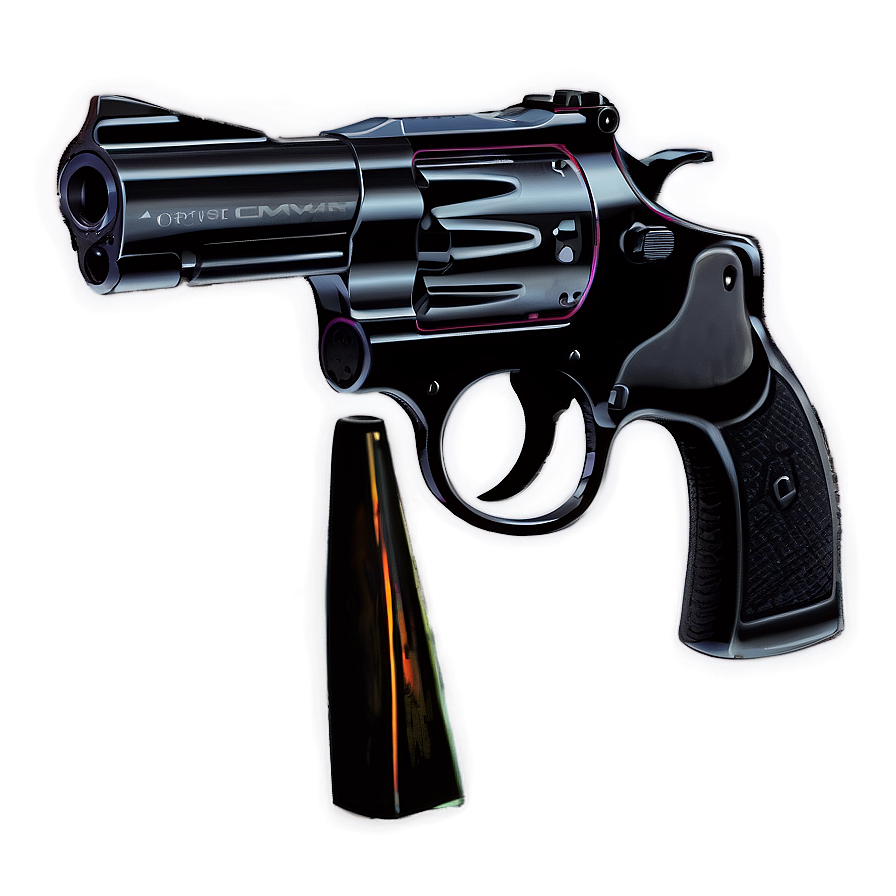 Modern Revolver Silhouette Png Eve90 PNG image