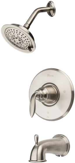 Modern Shower Faucet Set PNG image