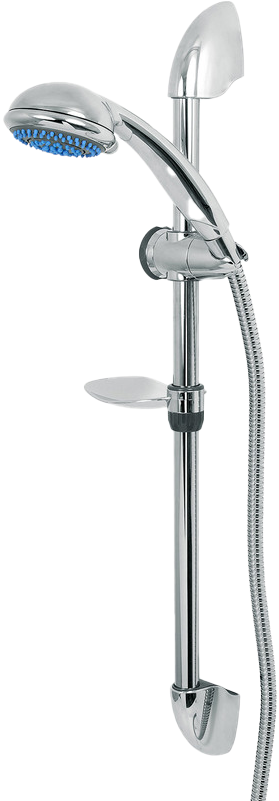 Modern Shower Headand Hose Setup PNG image