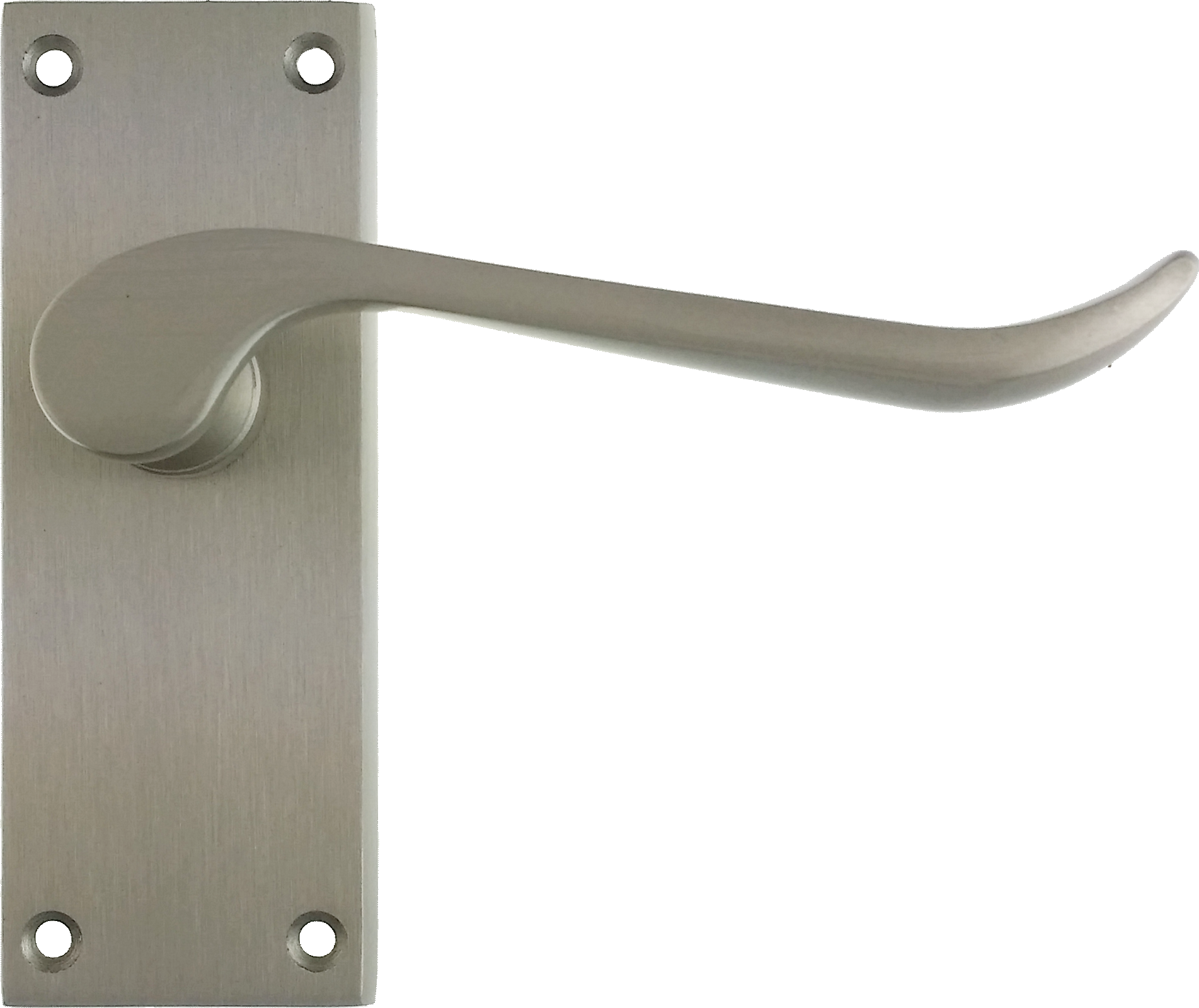 Modern Silver Door Handle PNG image