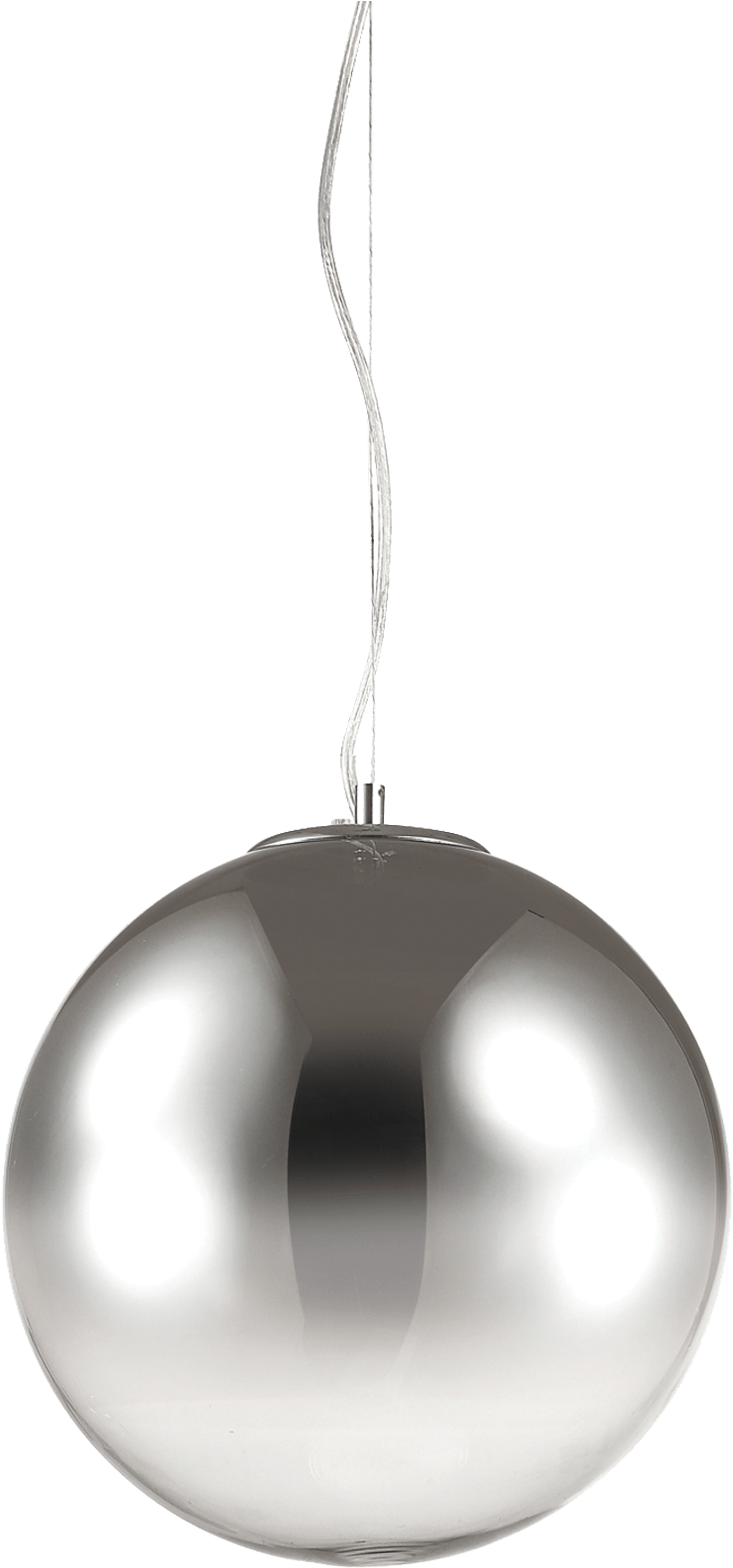 Modern Silver Pendant Light PNG image