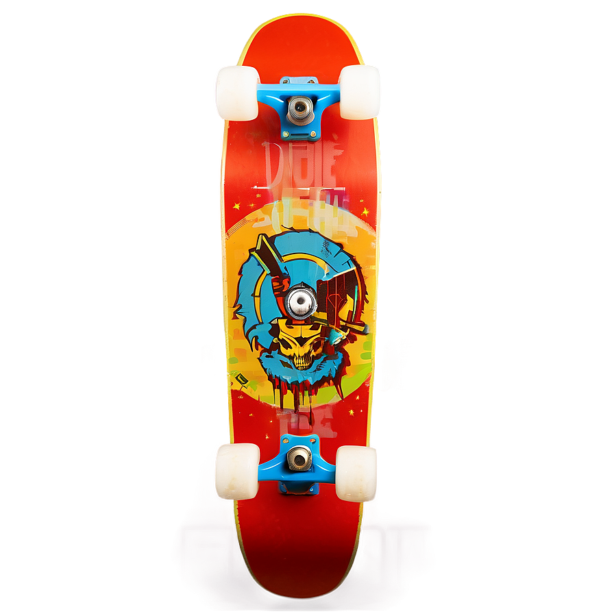 Modern Skateboard Art Png Hsl PNG image