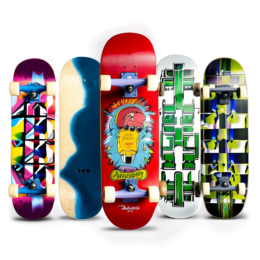 Modern Skateboard Deck Visual Png 06282024 PNG image