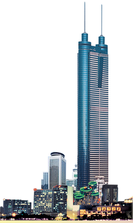 Modern Skyscraper Dominating Cityscape PNG image