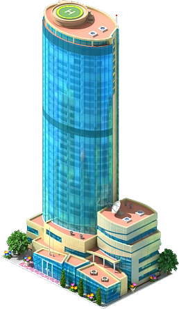 Modern Skyscraper Isometric Design PNG image