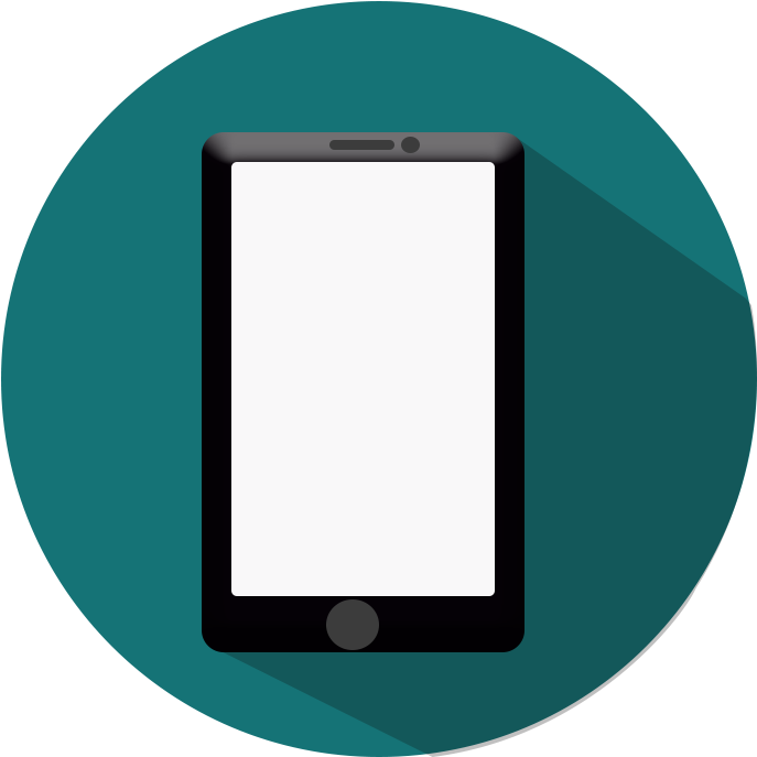 Modern Smartphone Blank Screen PNG image