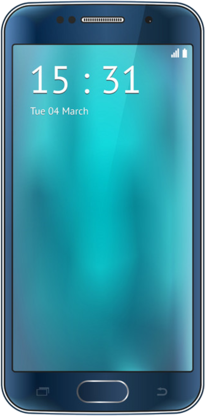 Modern Smartphone Display PNG image