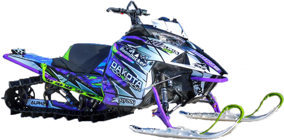 Modern Snowmobile Design PNG image