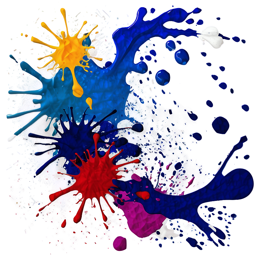 Modern Splatter Paint Technique Png 17 PNG image