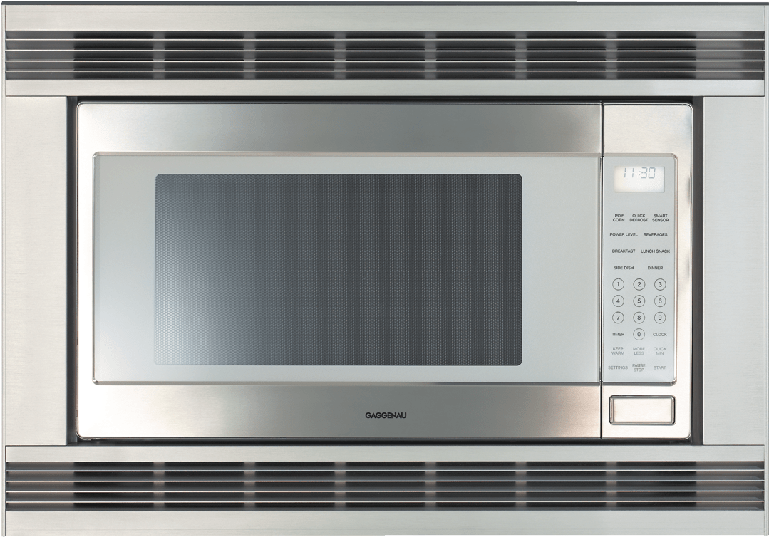 Modern Stainless Steel Microwave Oven PNG image