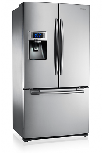 Modern Stainless Steel Refrigerator PNG image