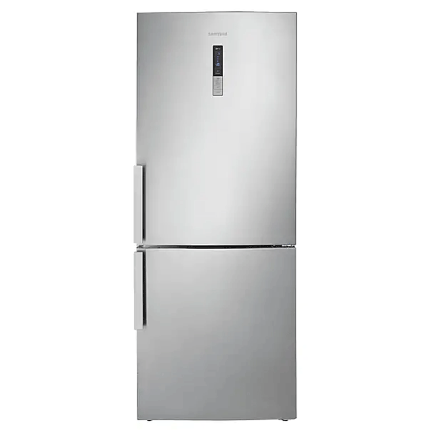 Modern Stainless Steel Refrigerator PNG image