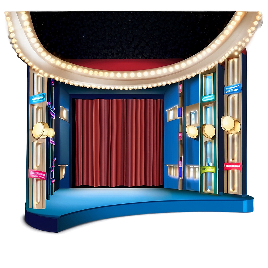 Modern Theatre Stage Png Sxv PNG image