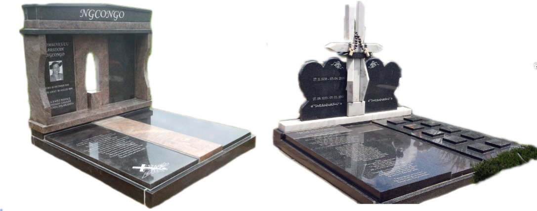 Modern Traditional Tombstone Designs PNG image
