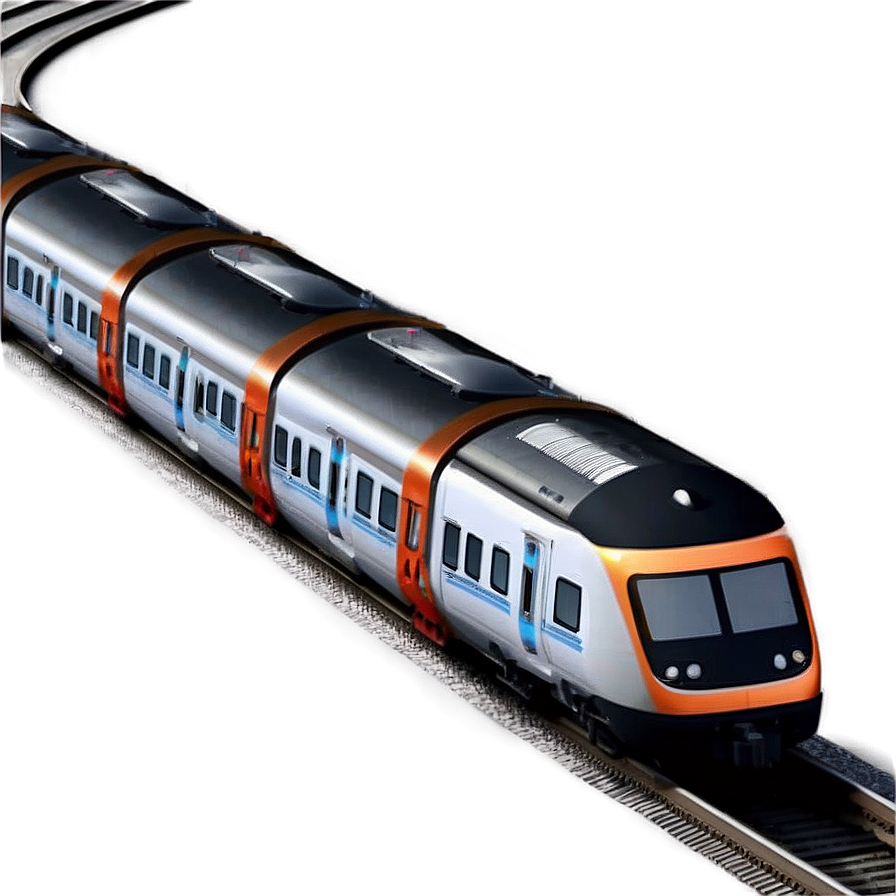 Modern Train Track Design Png 3 PNG image