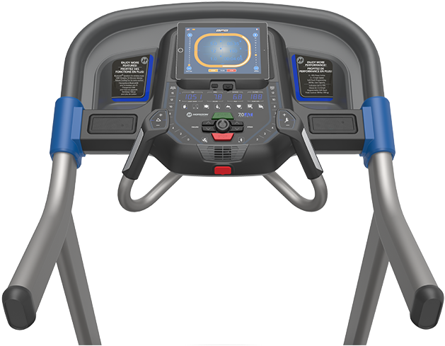 Modern Treadmill Console Design PNG image