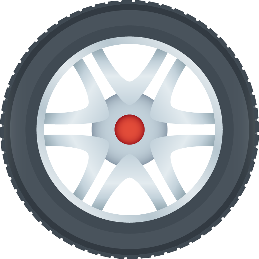 Modern Vehicle Tire Clipart PNG image