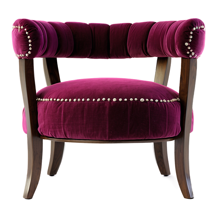 Modern Velvet Chair Png Wvx PNG image