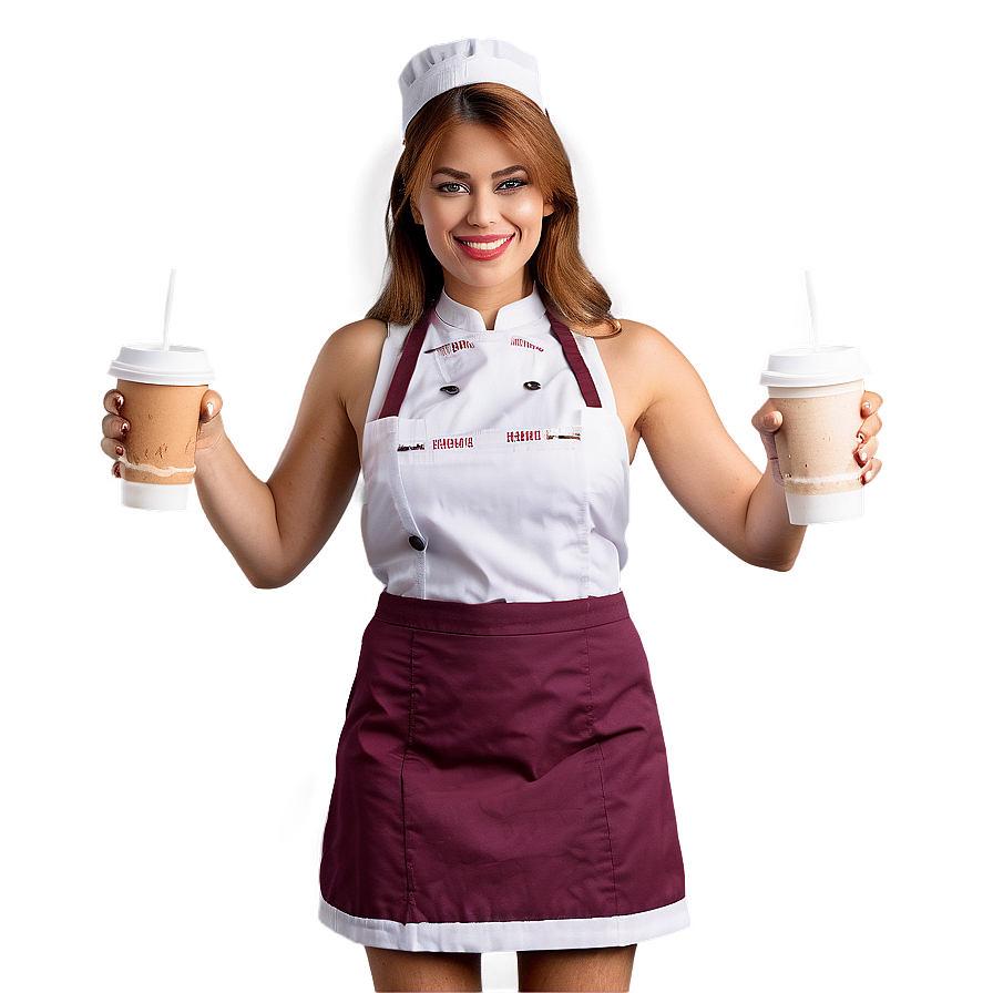 Modern Waitress Look Png Qfg64 PNG image