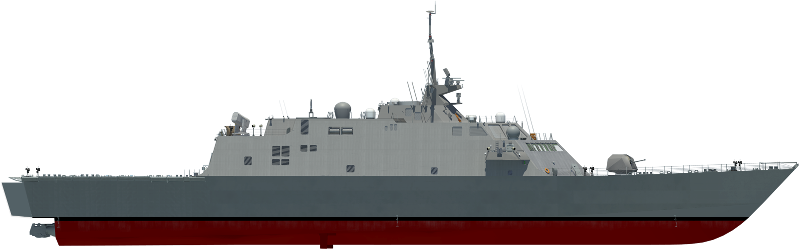 Modern Warship Profile PNG image