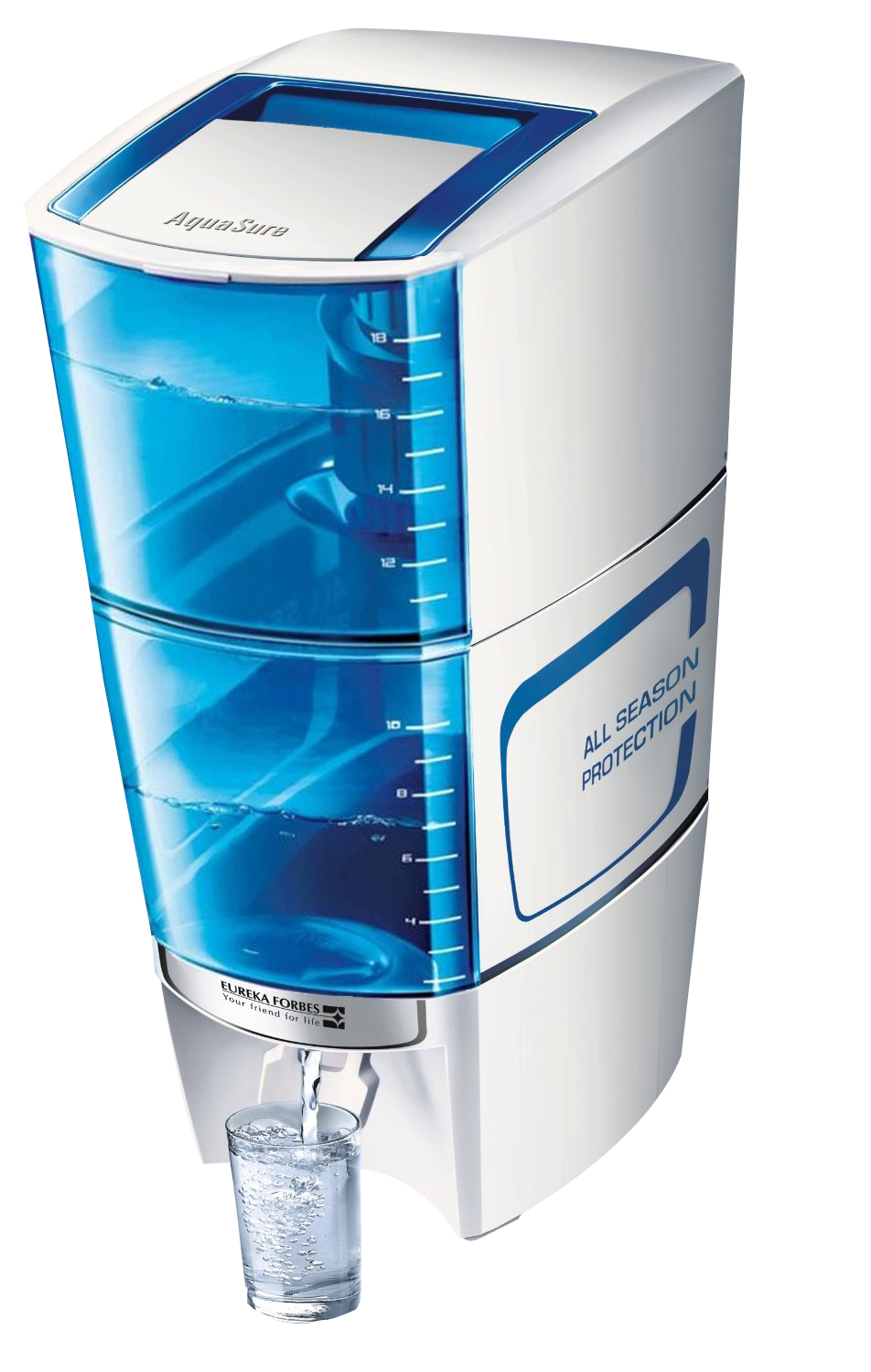 Modern Water Purifier Dispensing Clean Water PNG image