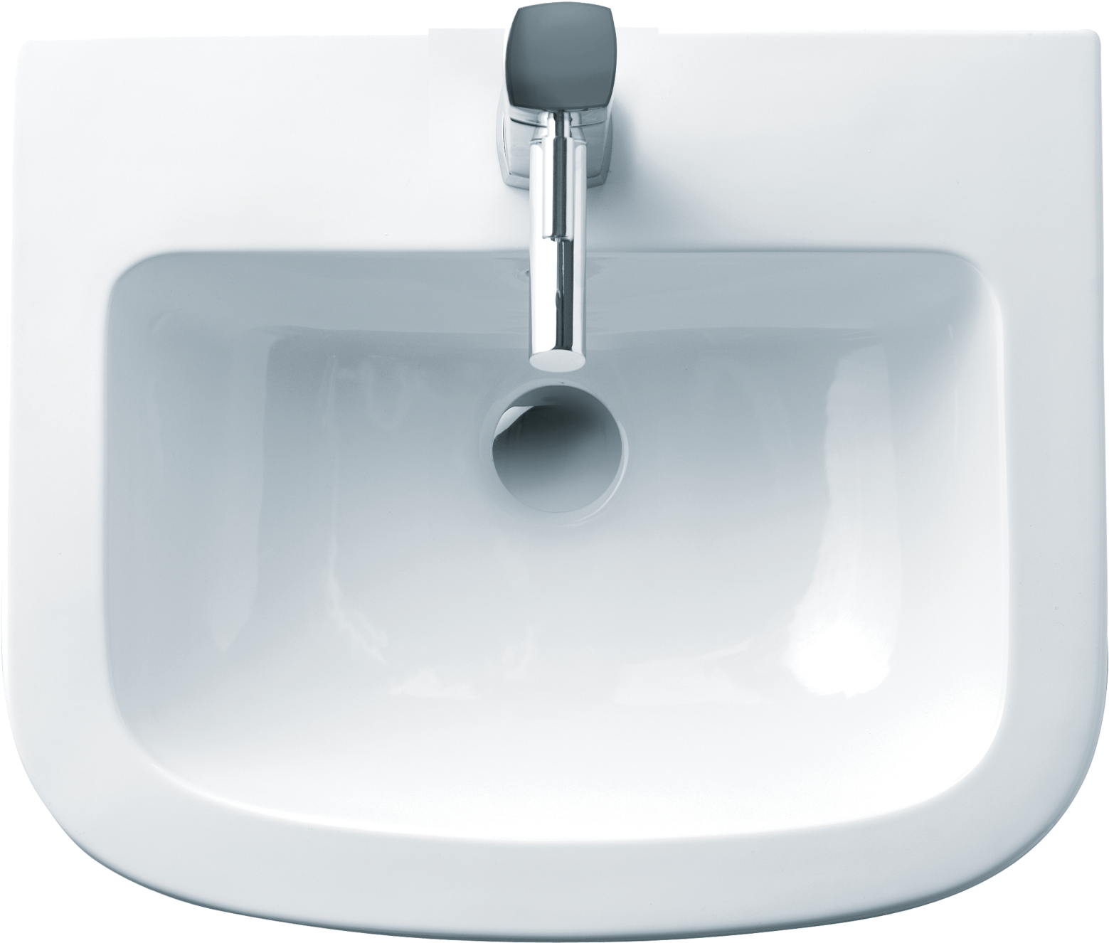Modern White Ceramic Sink PNG image