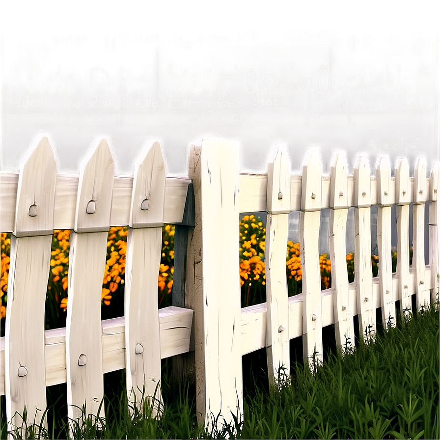 Modern White Picket Fence Png Tfi PNG image