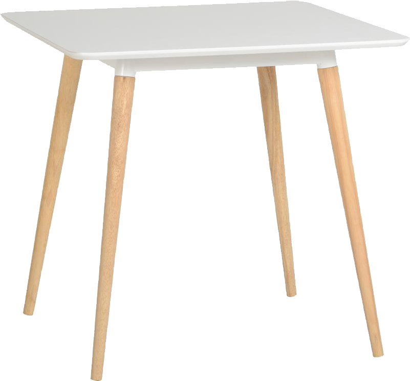 Modern Whiteand Wood Dining Table PNG image