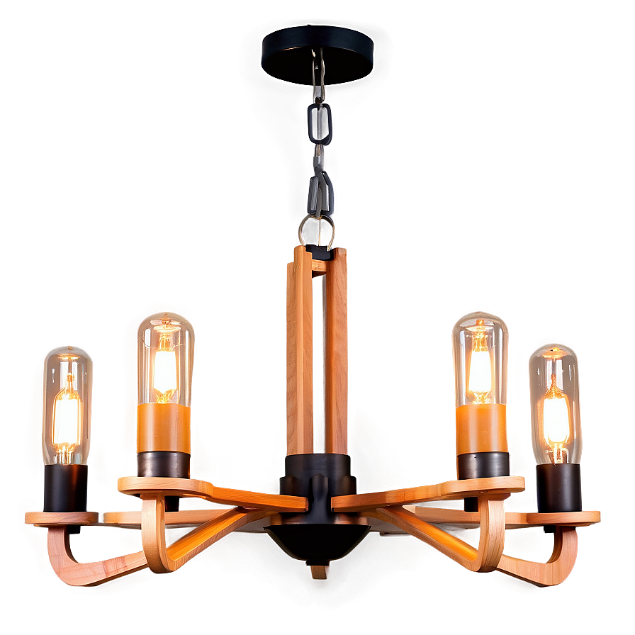 Modern Wood Chandelier Png Apw PNG image