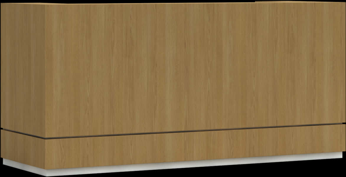 Modern Wooden Credenza Furniture PNG image