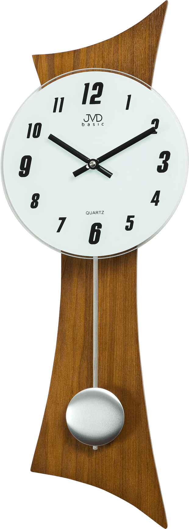 Modern Wooden Pendulum Clock PNG image