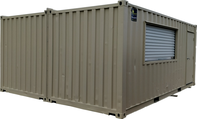 Modified Shipping Container Office PNG image