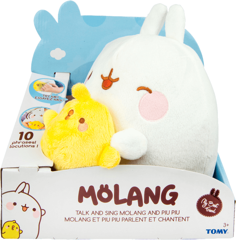 Molangand Piu Piu Plush Toys PNG image