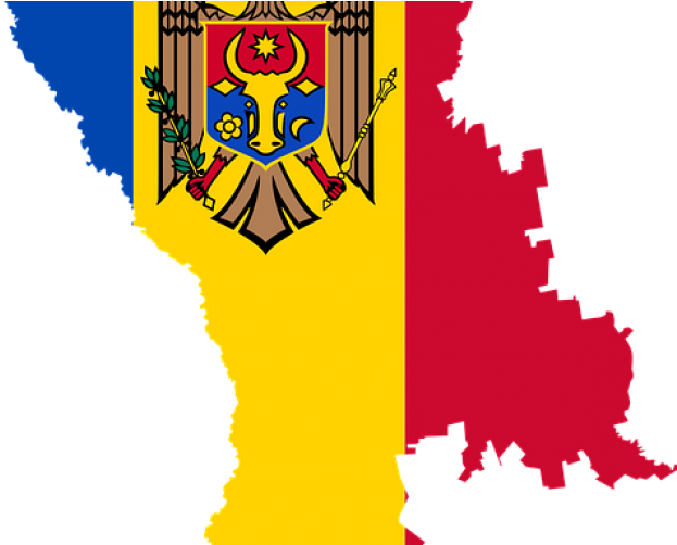 Moldova Flag Map PNG image