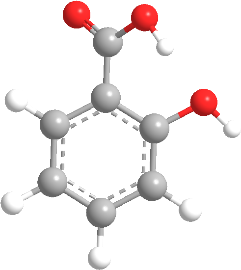 Molecular Structureof Benzoic Acid PNG image