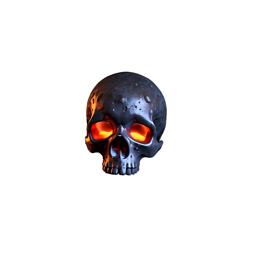 Molten Lava Skull Png 5 PNG image